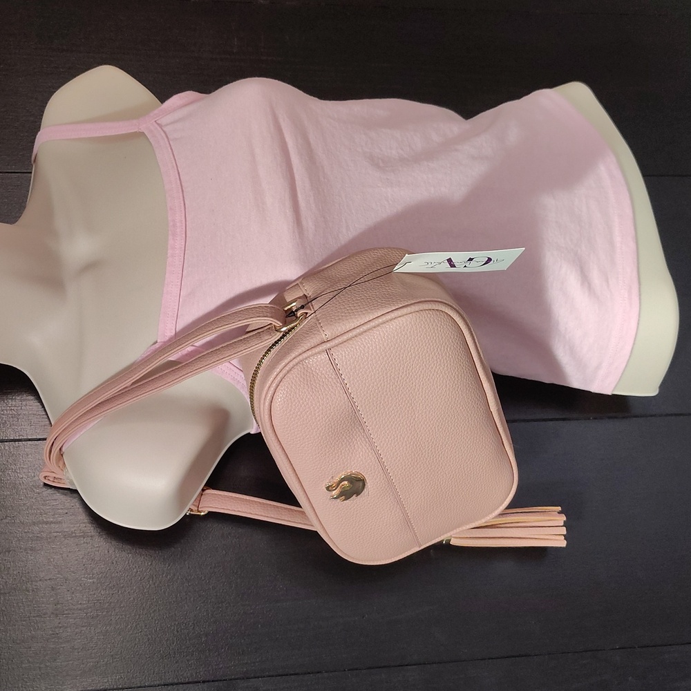 🩷 Gloria Vanderbilt Crossbody Purse! Blush. New With Tags! - Picture 6 of 10
